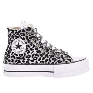 Converse Platform Silver, Black - NWT